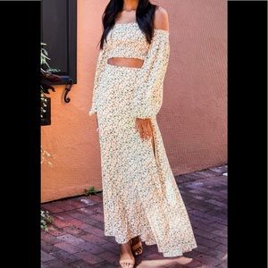 PINK LILY BOUTIQUE Take Pride Floral Maxi Skirt Medium SOLD OUT